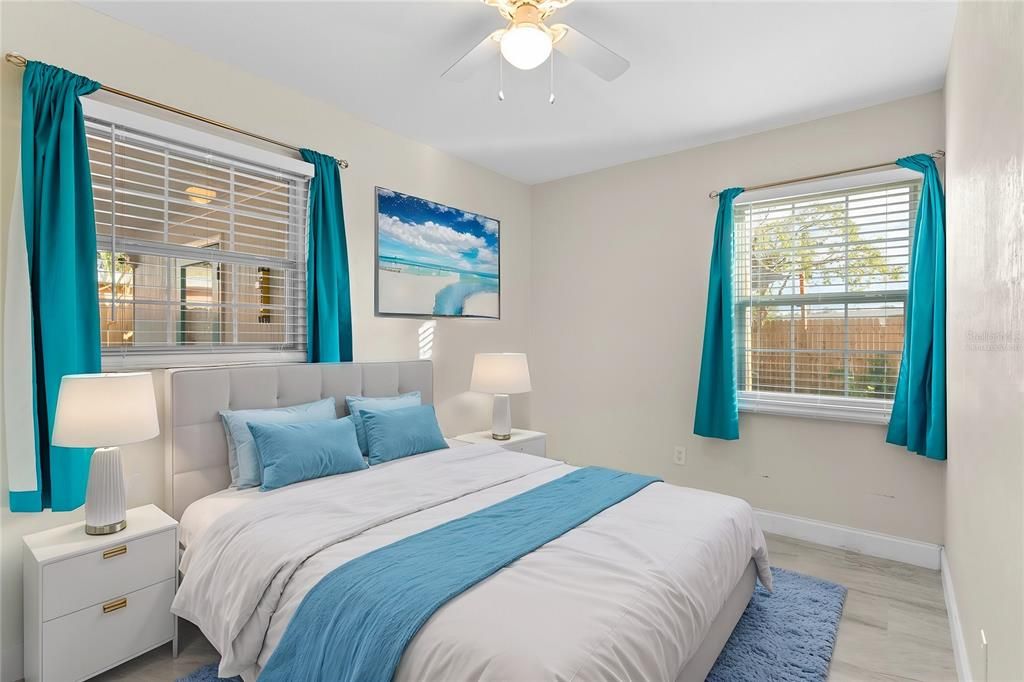 Left side of home bedroom virtually staged