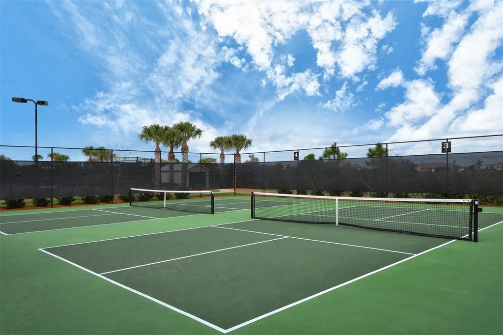 Pickleball and tennis courts