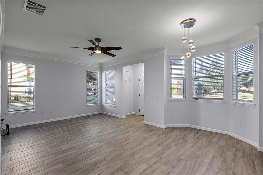 Living Room & Dining Area