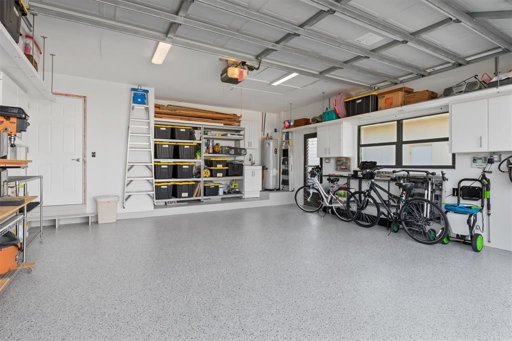 Freshly Epoxied Garage Floor