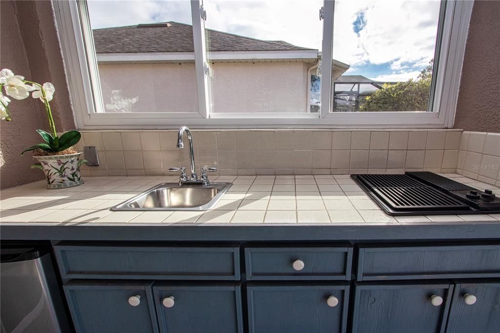 Summer Kitchen w/Refrigerator & Grill