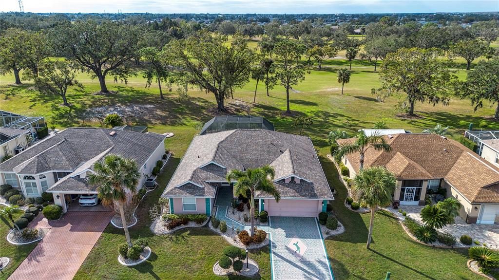 Aerial view of home