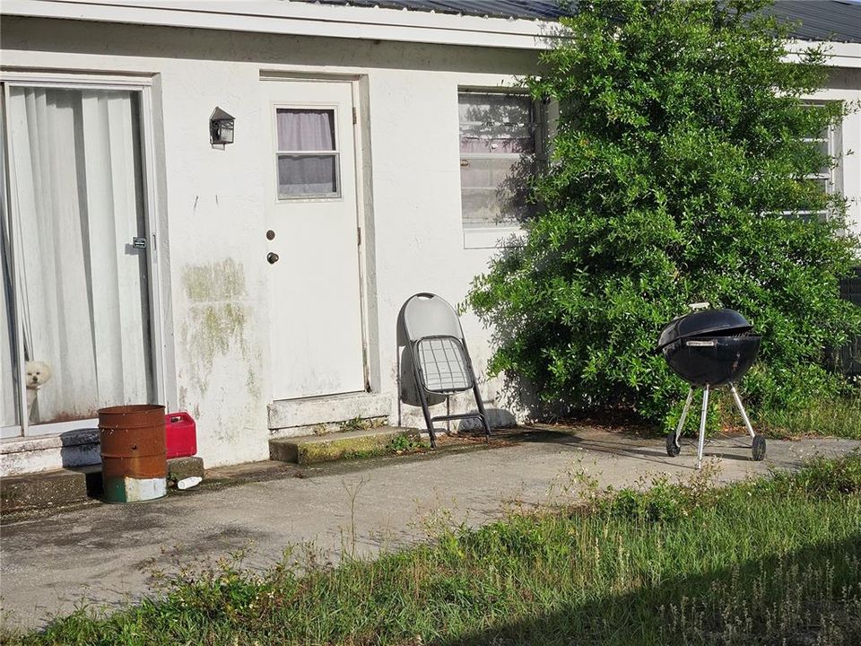 Back patio area