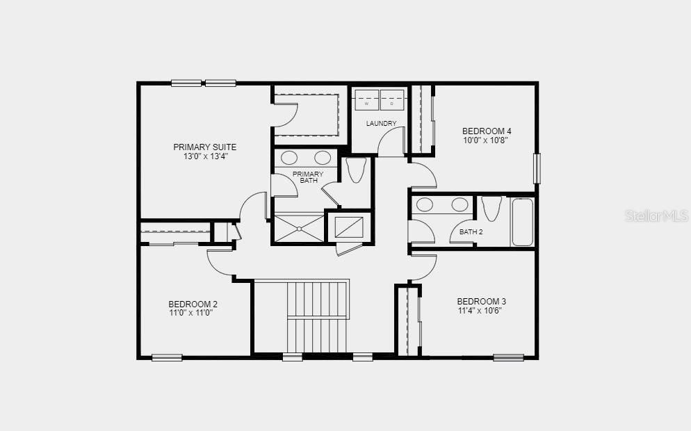 Structural options added:  Bed and bath on first floor