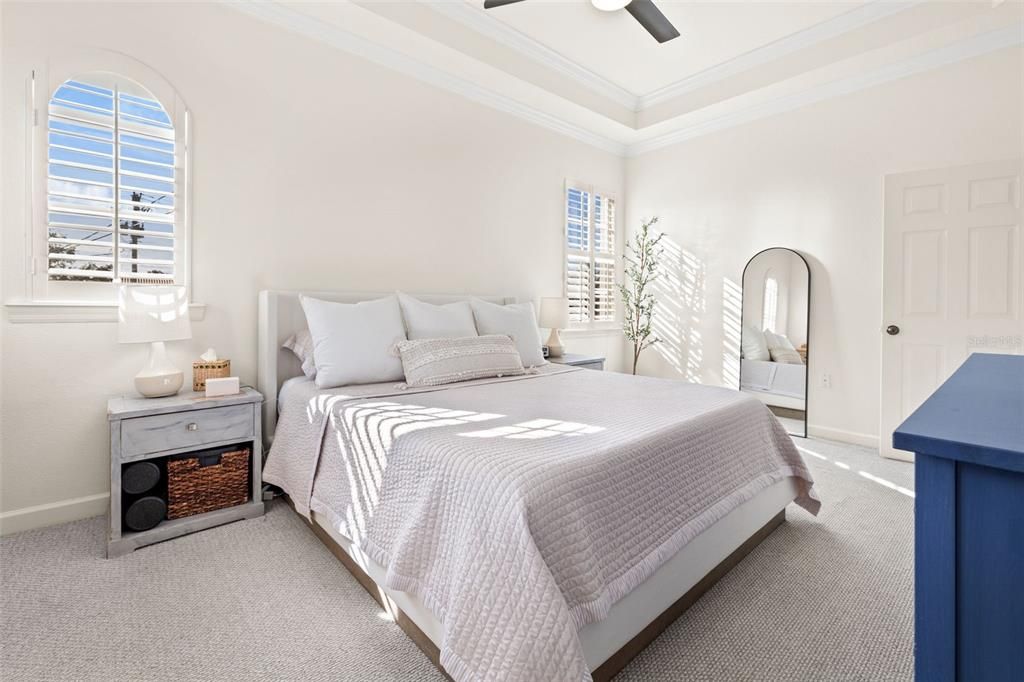 Primary Ensuite with Walk in Closet and Tray Ceilings