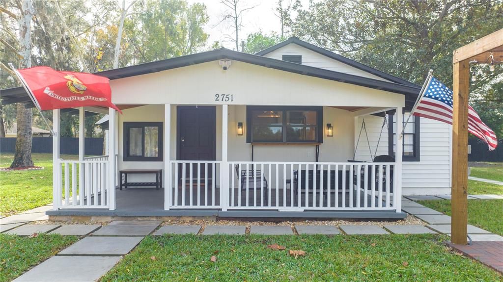 Front Exterior of the home with a view of the front porch