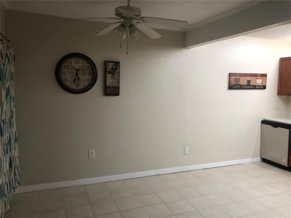 kitchen and dining area