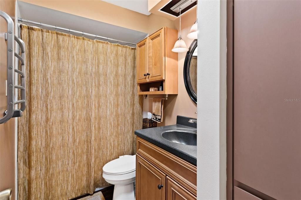 Guest Bathroom with Heated Towel Rack