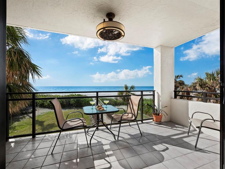 Out on the balcony, savor stunning views and the soothing melody of Gulf waves gently rolling ashore.