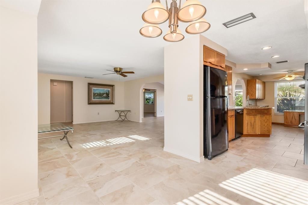 Dining Room To Kitchen and Living Room