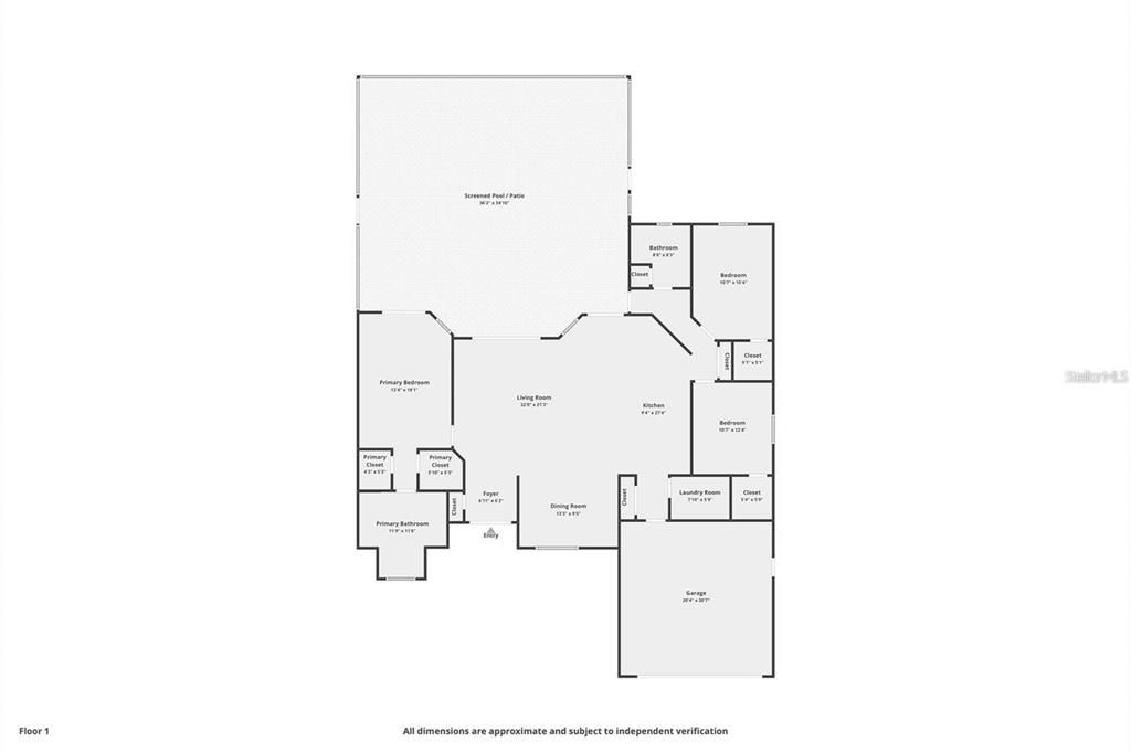 На продажу: $349,000 (3 спален, 2 ванн, 1904 Квадратных фут)