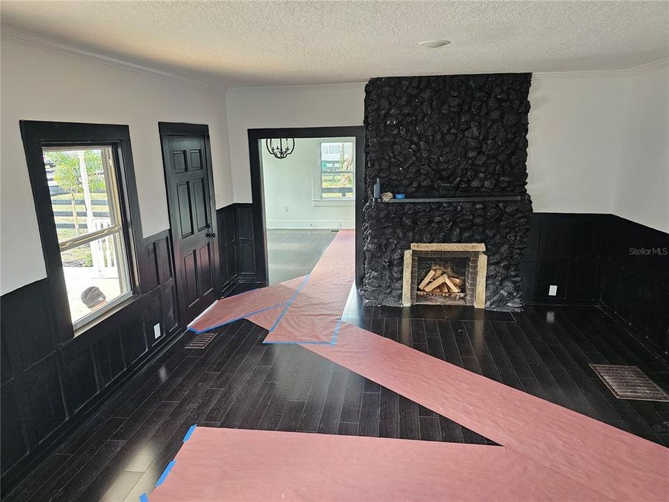 Living Room and fireplace