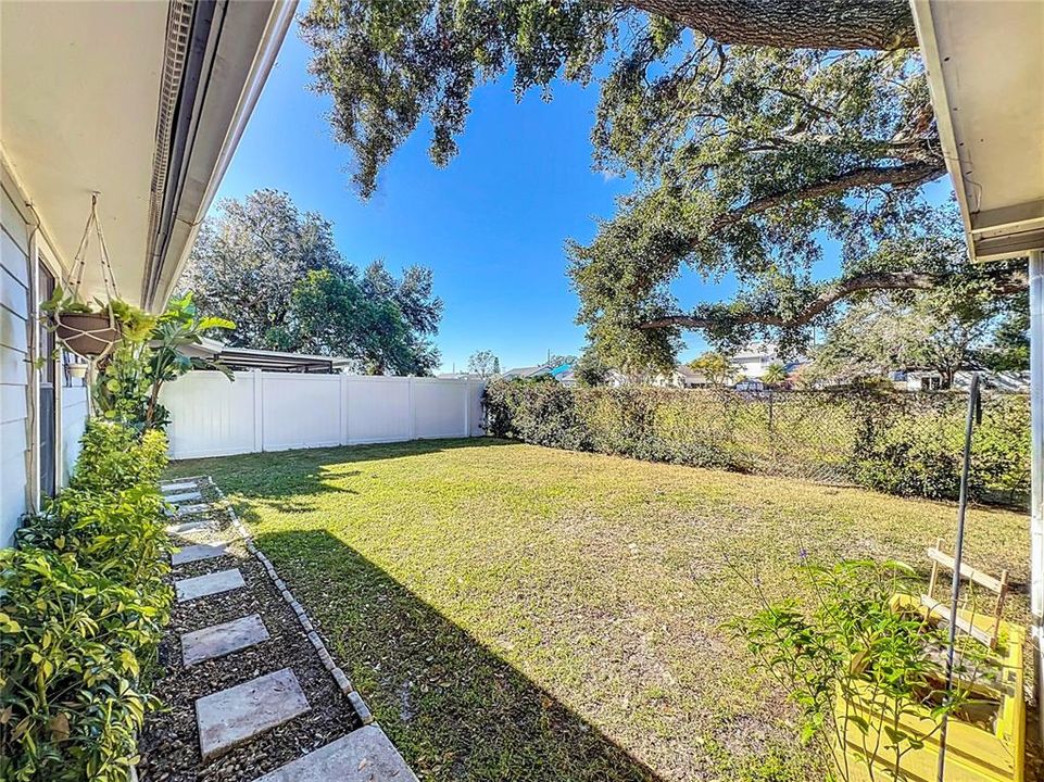 Back Yard Path to Side Patio