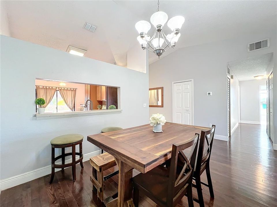 View into Kitchen from Dining Area