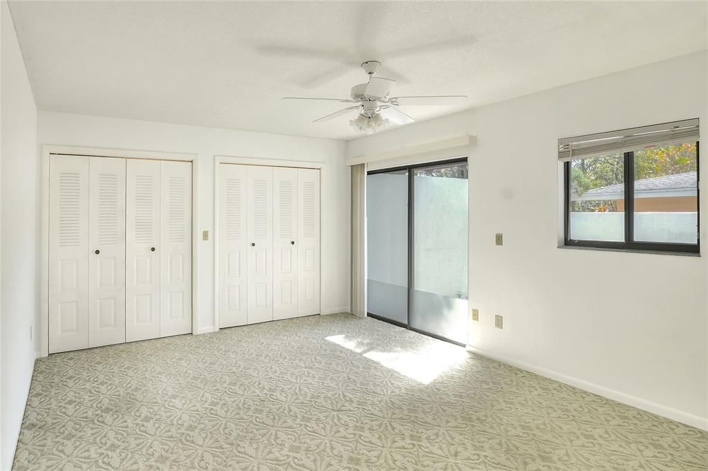 Wall of closets goes all the way through with the modern day elusive feature, it's lighted!