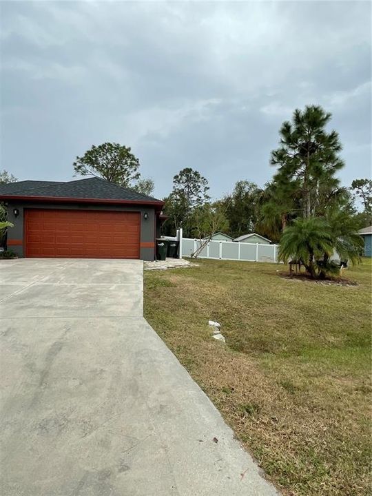 2 car attached garage