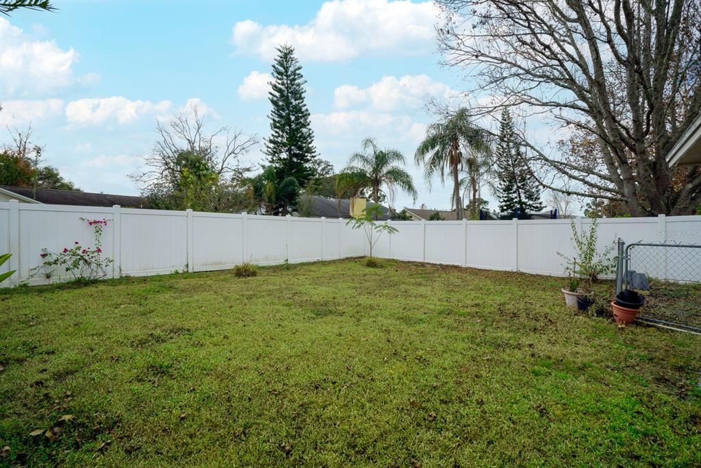 Fully Fenced Back Yard