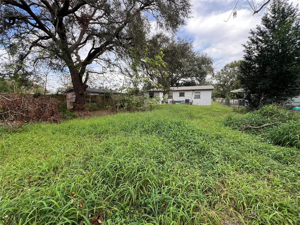 Large-Fenced Backyard