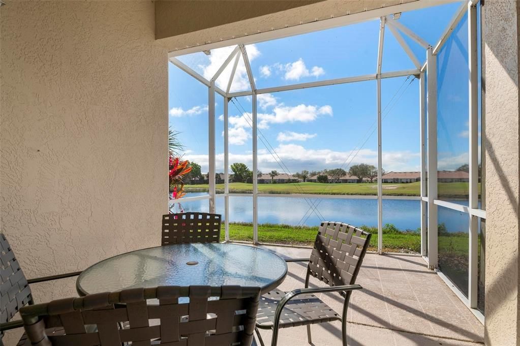 Lanai with water view