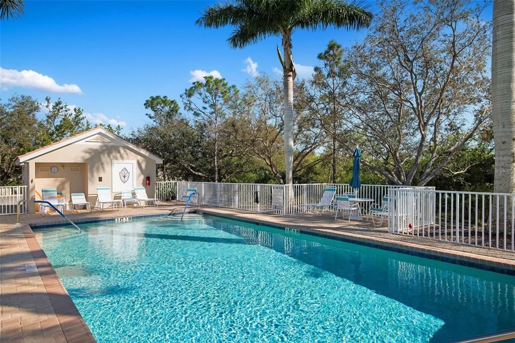 Heated community pool for The Villas