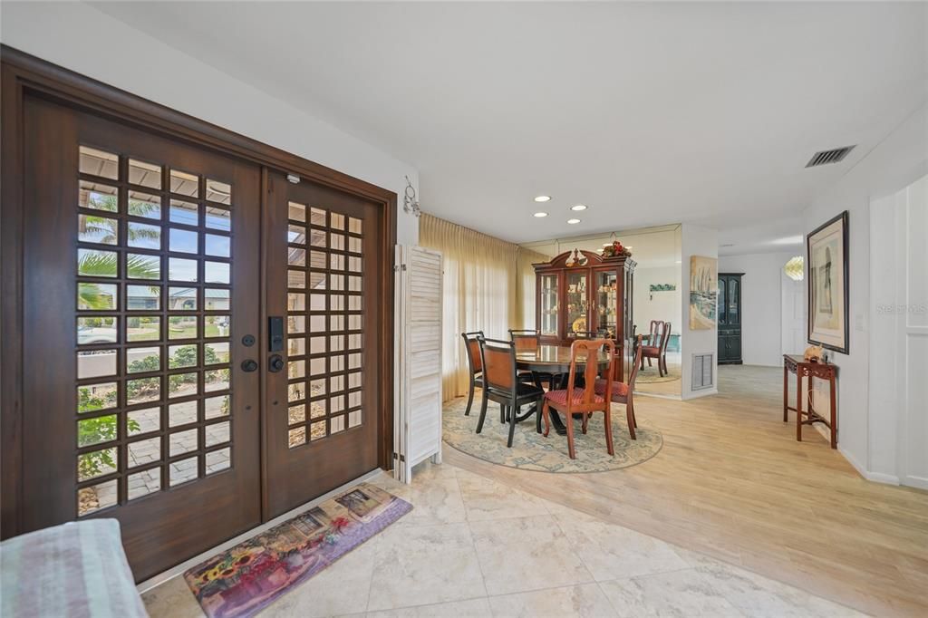 Foyer into Dining Room