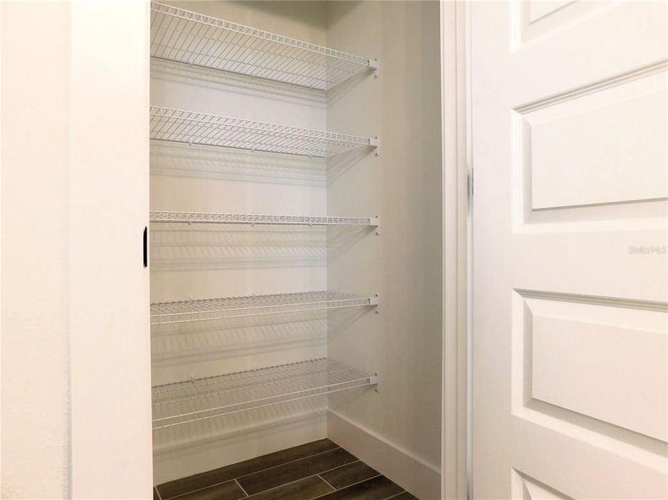 Primary bath linen closet