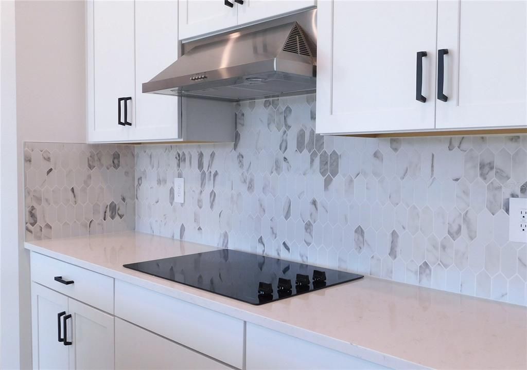 Custom tile backsplash