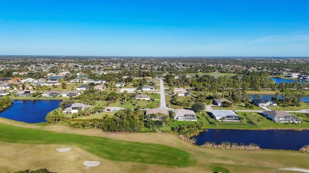 Aerial view of Pine Valley fairway