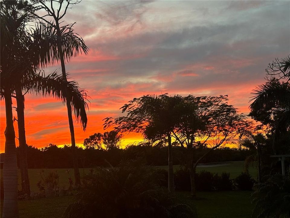 Sunset view from west facing lanai