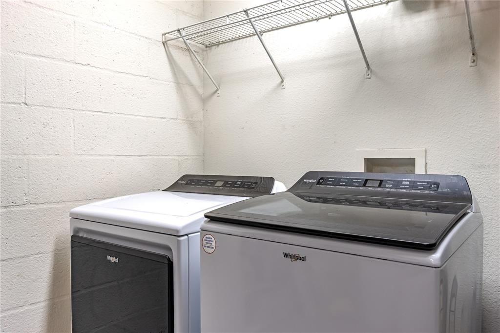 Laundry in garage