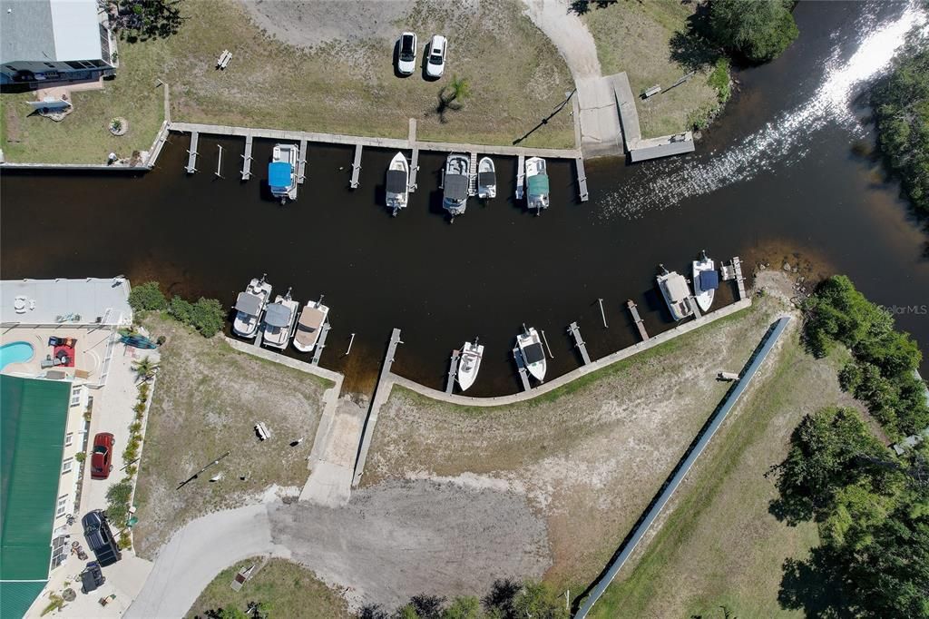 Boat ramp and slips