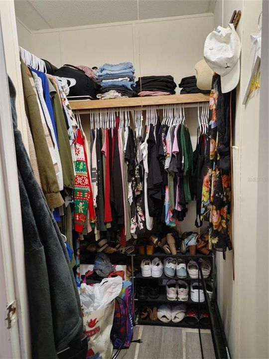 Primary closet