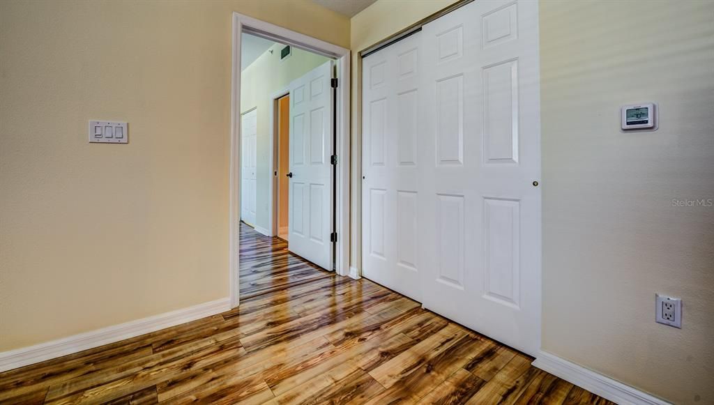 Living room extra closet space