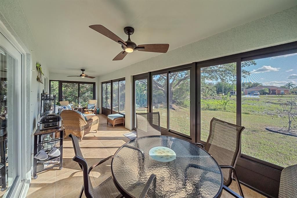 Florida room upgraded from screened porch