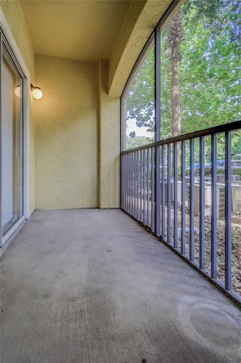 Screened patio