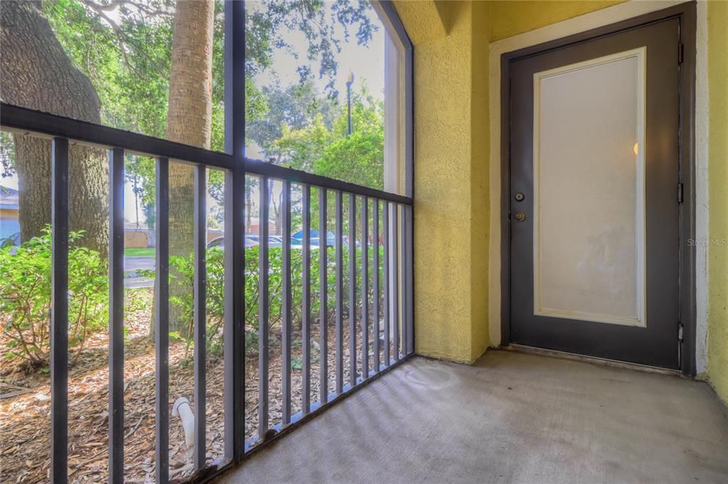 Screened patio