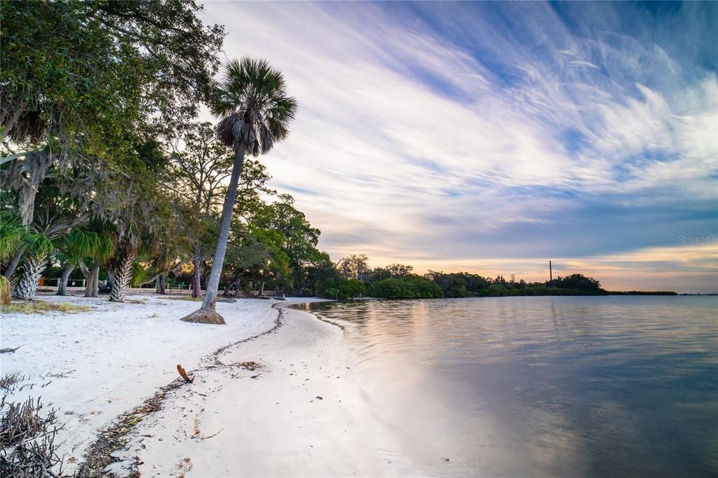 Mobbly Bayou park has beach and walking/biking trails