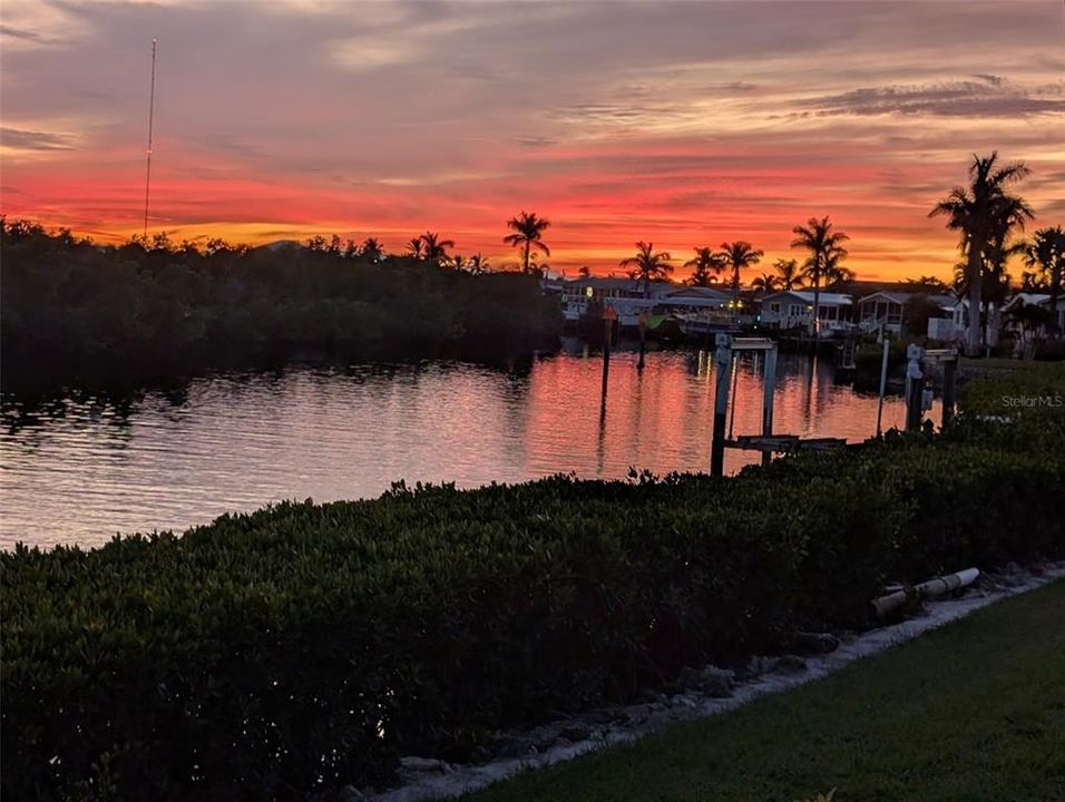 Sunset from patio