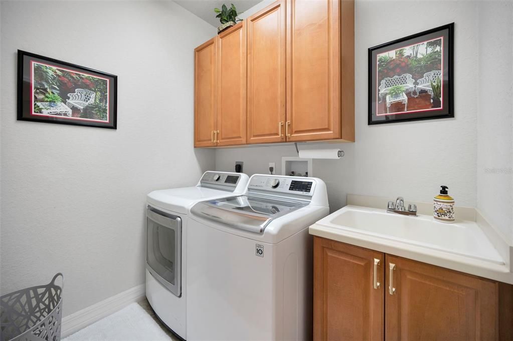 Lovely Laundry Room with Utility Sink