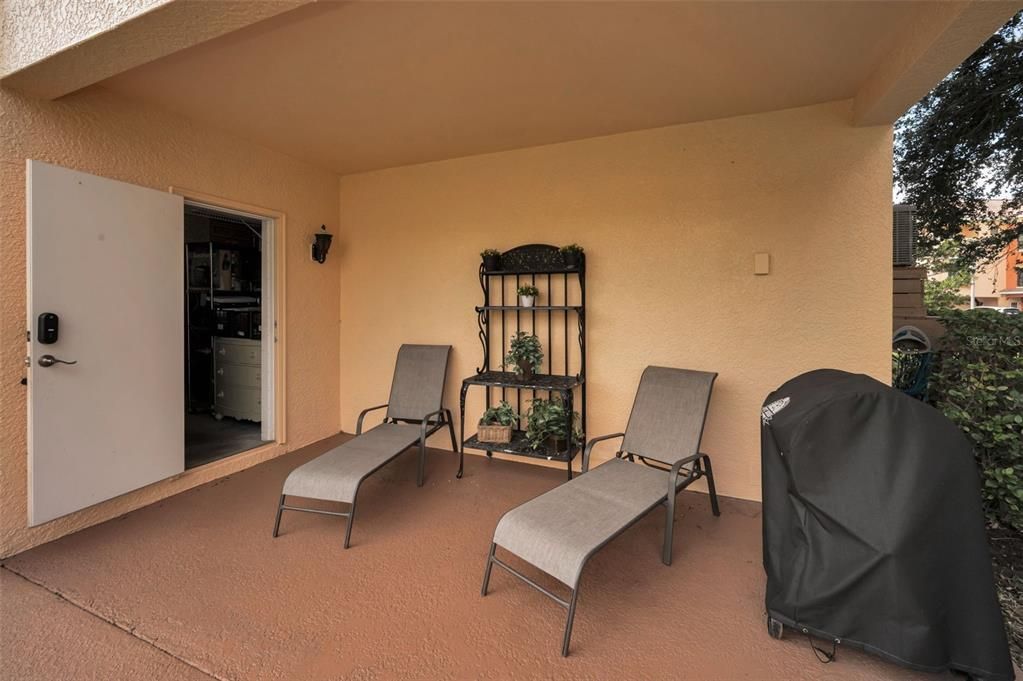 Extended Patio off the entry level kitchen for easy entertaining