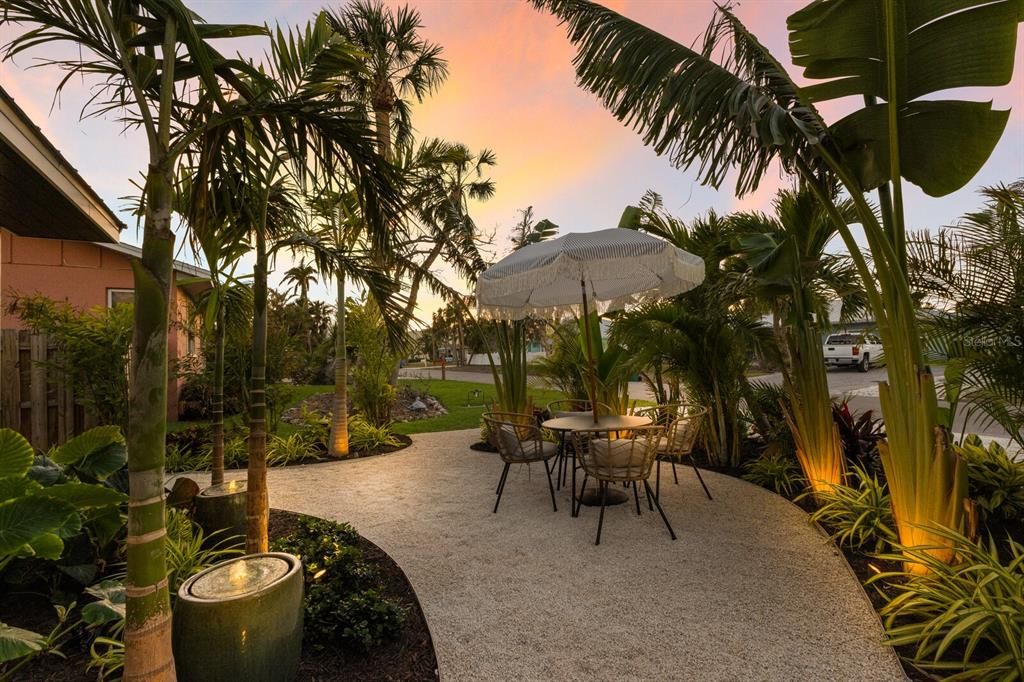 Front patio area is a great spot to catch those sunset skies