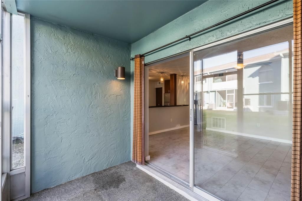 Screen-Enclosed Rear Porch (w/ Storage Closet)