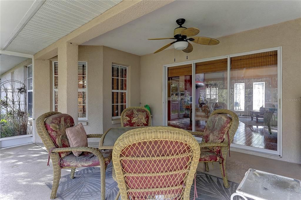 Large covered patio