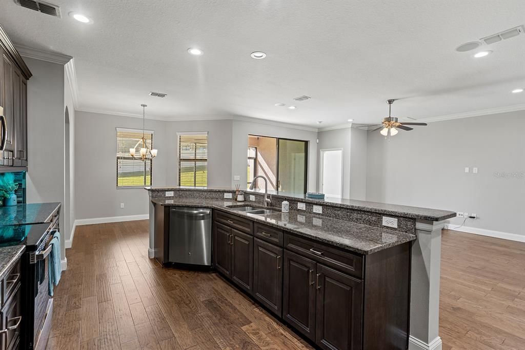 Large kitchen island