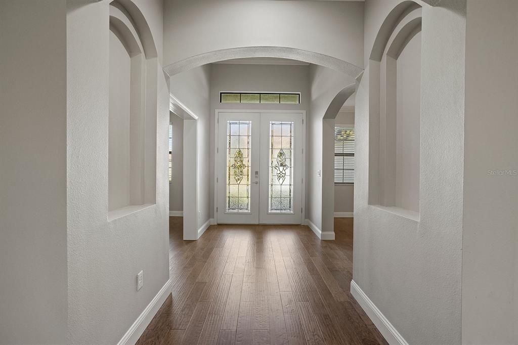 Front double door entry way