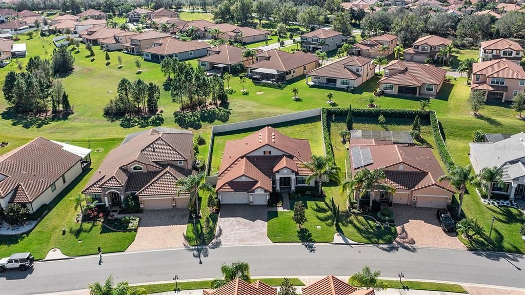 Aerial view of home