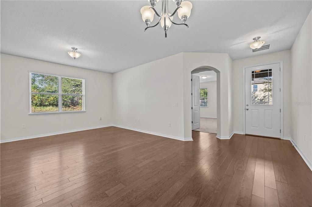 Living and Dinning room - view to the main bedroom access