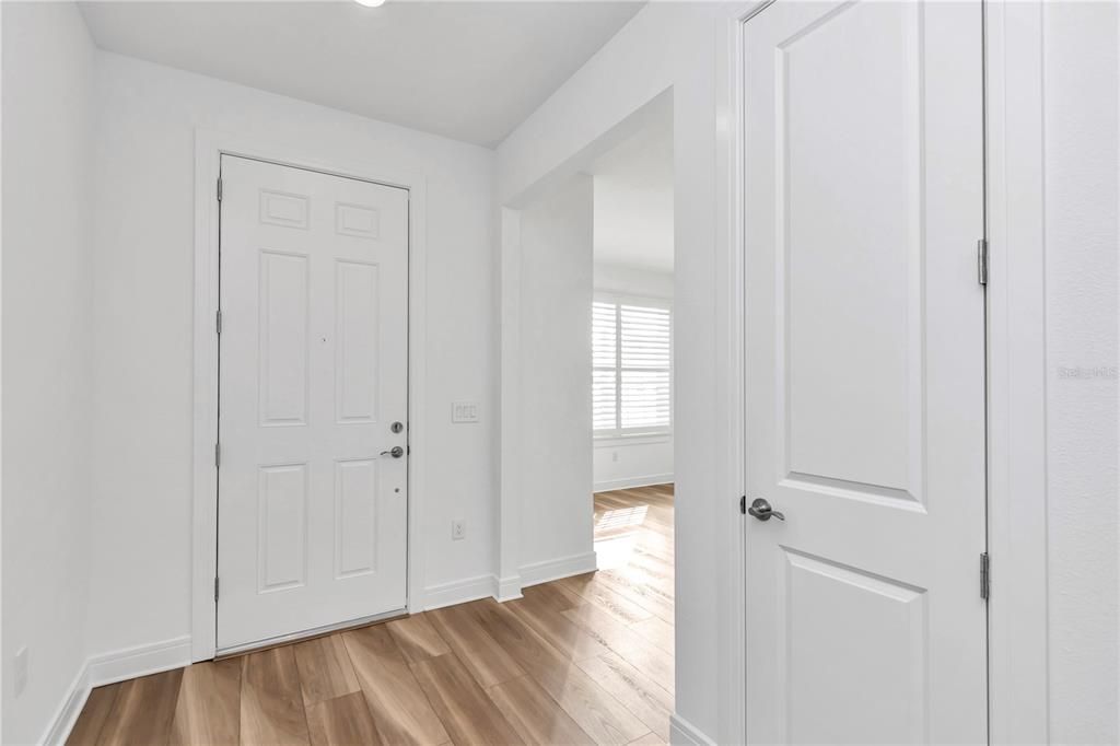 Front Entry Hall with coat closet