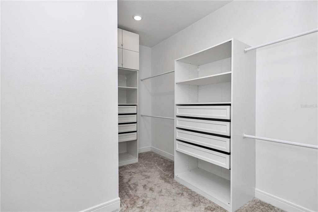 Large walk in closet