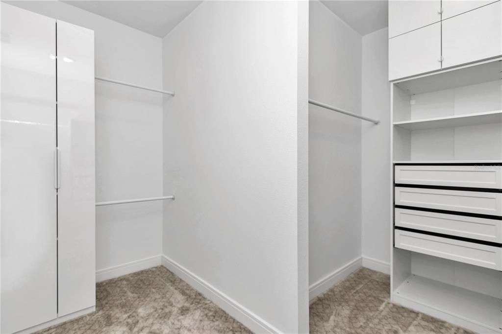 Large walk in closet